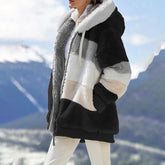 Warm Plush Faux Fur Hooded Jacket Outerwear